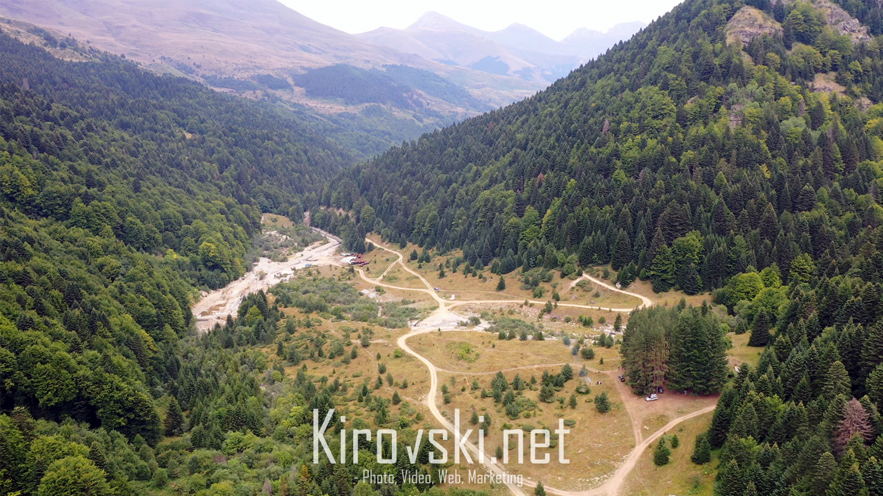 Dolna Leshnica Trail Drone Photo